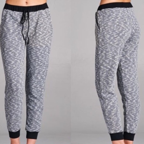 Gray & black jogger lounge pants - Picture 4 of 5